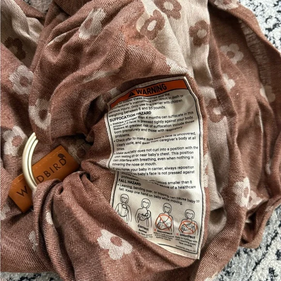 WildBird Alethe Floral Brown ring sling - Picture 6 of 6